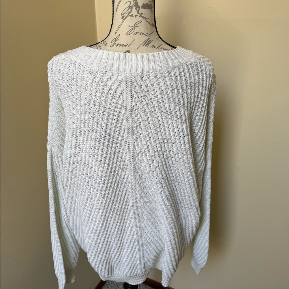 Treasure & Bond Textured White Sweater - Picture 4 of 6